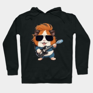 Cute rockstar guinea pig Hoodie